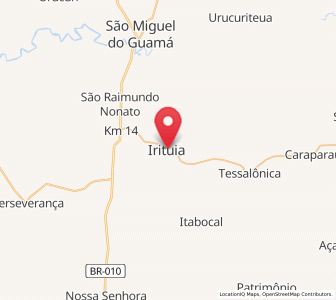 Map of Irituia, Pará