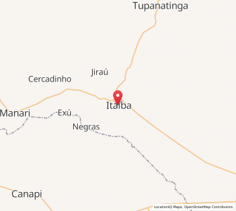 Map of Itaíba, Pernambuco