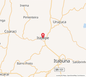 Map of Itajuípe, Bahia
