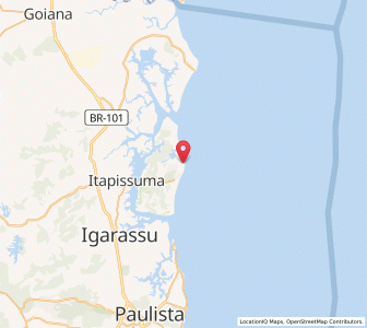 Map of Itamaracá, Pernambuco