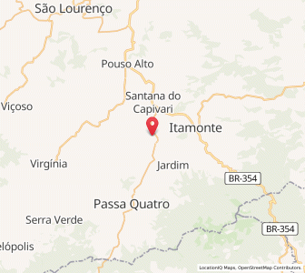 Map of Itanhandu, Minas Gerais