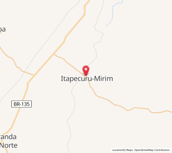Map of Itapecuru Mirim, Maranhão