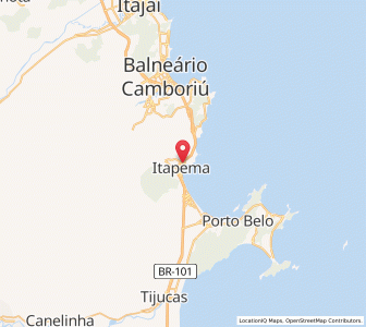 Map of Itapema, Santa Catarina