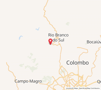 Map of Itaperuçu, Paraná