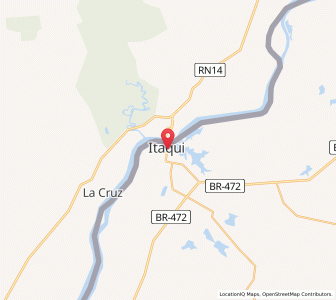 Map of Itaqui, Rio Grande do Sul