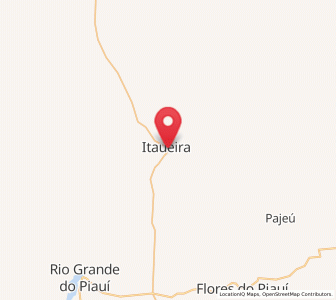Map of Itaueira, Piauí