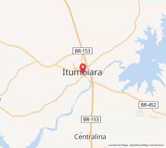 Map of Itumbiara, Goiás