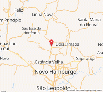 Map of Ivoti, Rio Grande do Sul