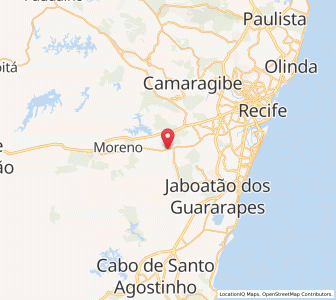 Map of Jaboatão dos Guararapes, Pernambuco