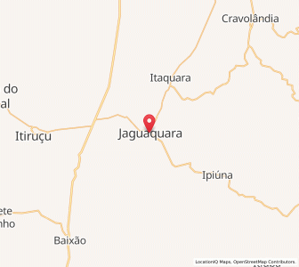 Map of Jaguaquara, Bahia