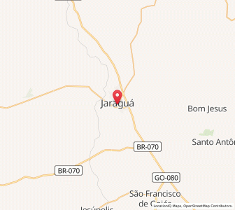 Map of Jaraguá, Goiás