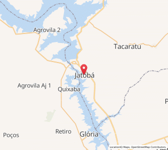 Map of Jatobá, Pernambuco