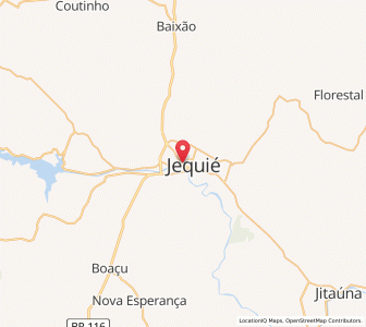 Map of Jequié, Bahia