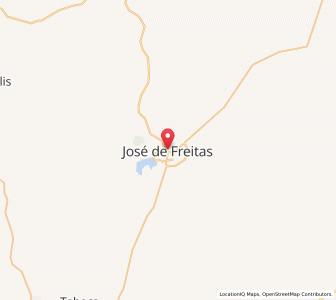 Map of José de Freitas, Piauí