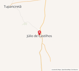 Map of Júlio de Castilhos, Rio Grande do Sul