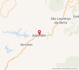 Map of Juquitiba, São Paulo
