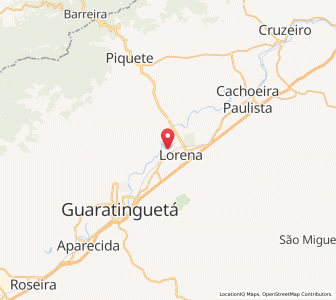 Map of Lorena, São Paulo