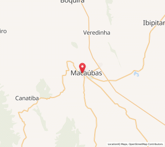 Map of Macaúbas, Bahia