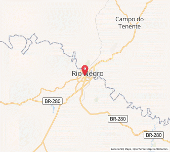 Map of Mafra, Santa Catarina