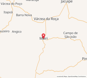 Map of Mairi, Bahia