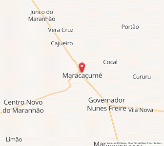 Map of Maracaçumé, Maranhão