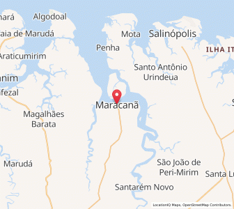 Map of Maracanã, Pará