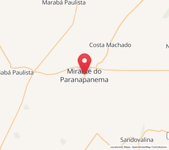Map of Mirante do Paranapanema, São Paulo