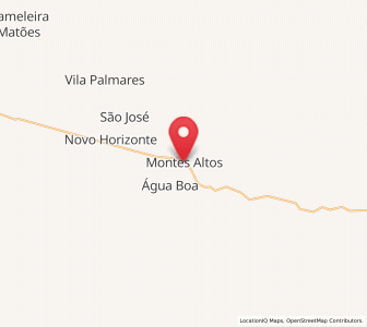 Map of Montes Altos, Maranhão