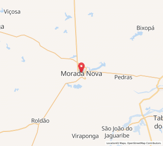 Map of Morada Nova, Ceará