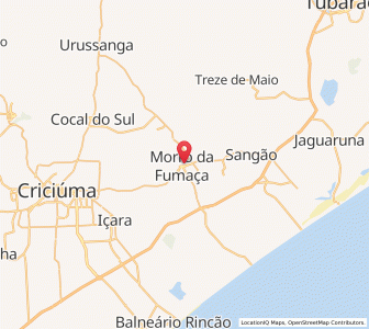 Map of Morro da Fumaça, Santa Catarina