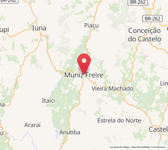 Map of Muniz Freire, Espírito Santo