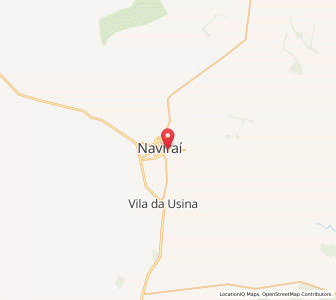 Map of Naviraí, Mato Grosso do Sul