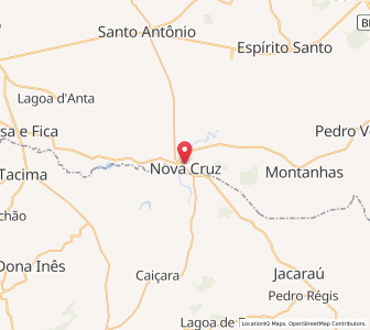 Map of Nova Cruz, Rio Grande do Norte