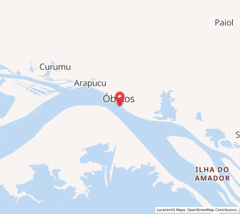 Map of Óbidos, Pará
