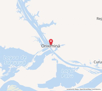 Map of Oriximiná, Pará