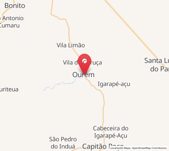 Map of Ourém, Pará