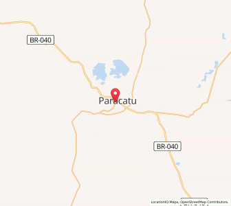 Map of Paracatu, Minas Gerais