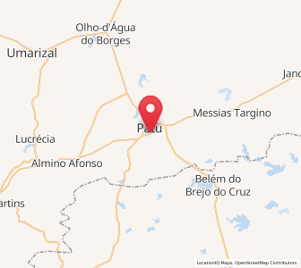 Map of Patu, Rio Grande do Norte