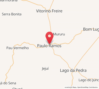 Map of Paulo Ramos, Maranhão