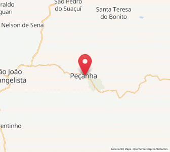 Map of Peçanha, Minas Gerais