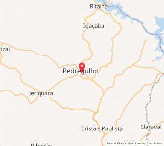Map of Pedregulho, São Paulo
