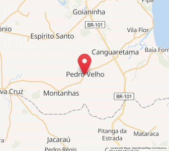 Map of Pedro Velho, Rio Grande do Norte