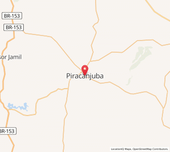 Map of Piracanjuba, Goiás