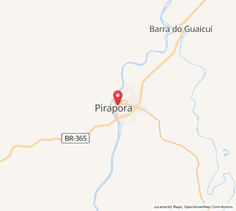 Map of Pirapora, Minas Gerais