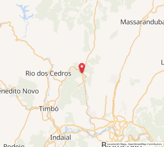 Map of Pomerode, Santa Catarina