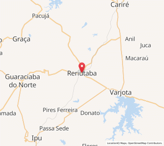 Map of Reriutaba, Ceará