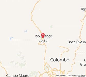 Map of Rio Branco do Sul, Paraná