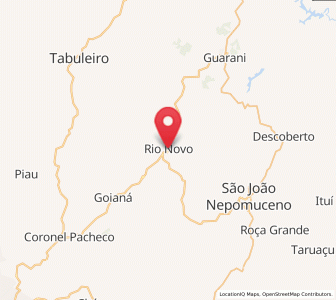 Map of Rio Novo, Minas Gerais