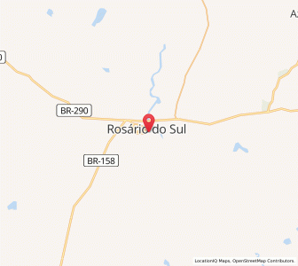 Map of Rosário do Sul, Rio Grande do Sul