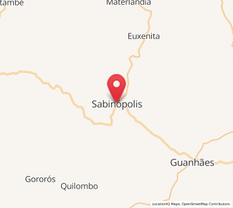 Map of Sabinópolis, Minas Gerais